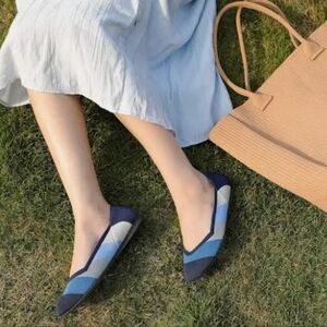 NEW Bacia Womens Slip-On Ballet Flats Knit Comfort Slide Shoes with extra insole